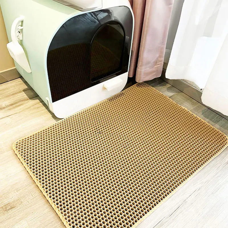 Tapis litière pour chat lavable