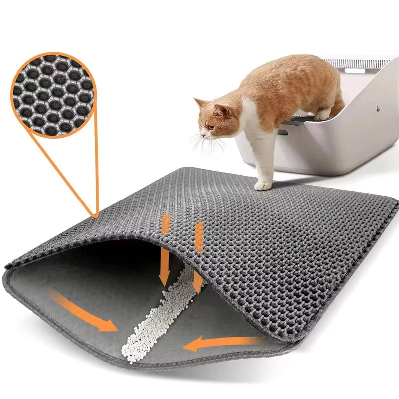 Tapis litière pour chat lavable