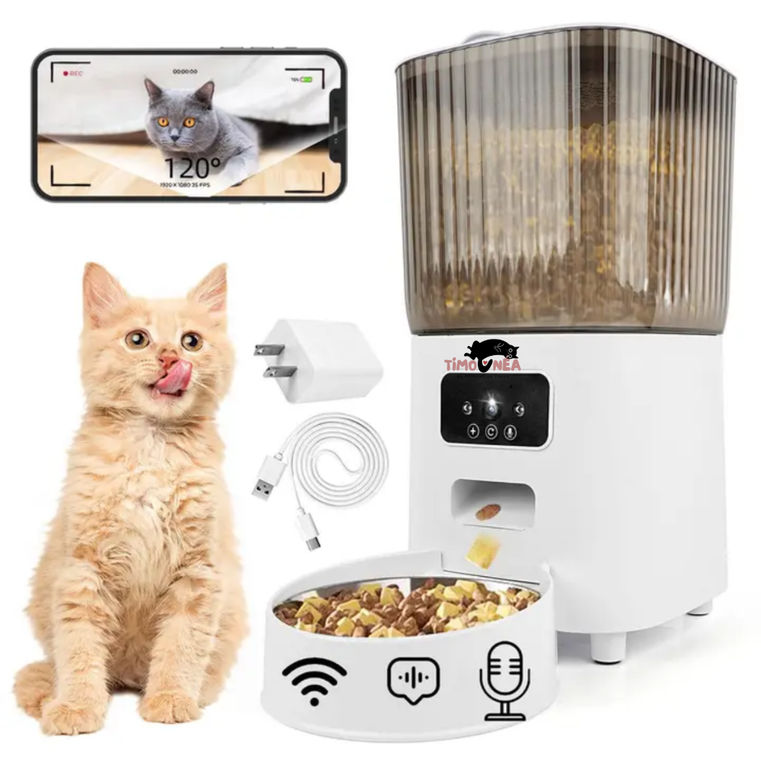 Distributeur intelligent de nourriture pour chat - Timonéa