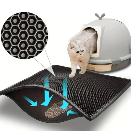 Tapis litière pour chat lavable