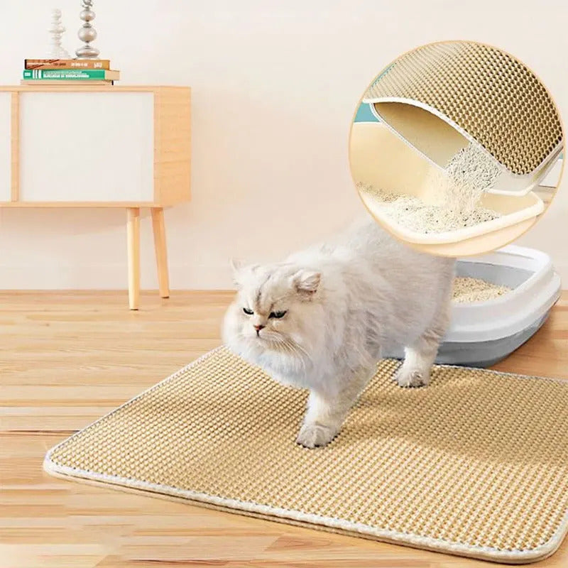Tapis litière pour chat lavable