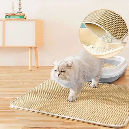 Tapis litière pour chat lavable